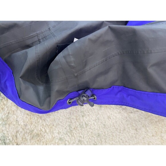 Cabelas Goretex 2XL Waterproof Wind Rain Mens Hooded Full Zip Coat Jacket Purple - Picture 7 of 9